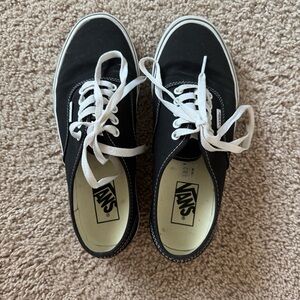 Vans Authentic Shoe in Black and White
